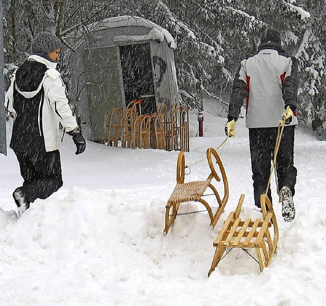 Die Rodelstrecke in Saig ist eine Attraktion.   | Foto: Manfred-G. Haderer