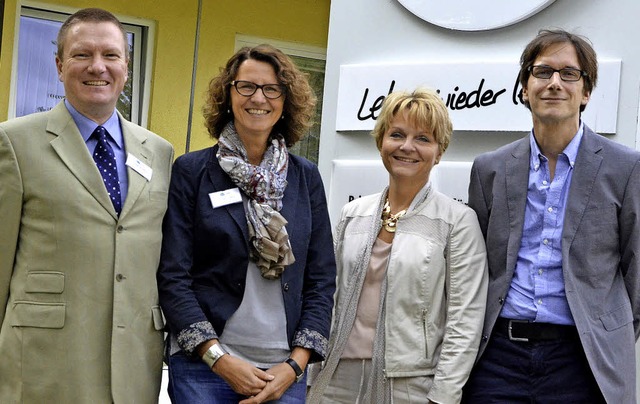 Chefs der Rhein-Jura-Klinik (von links...r leitende Psychologe Christian Klesse  | Foto: Axel Kremp