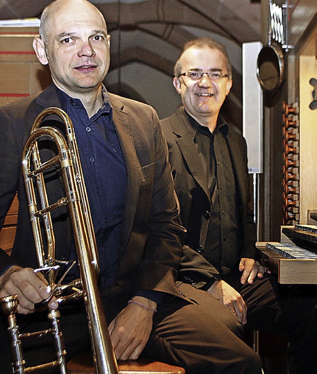 Solistisch und im Duo stark: Oliver Siefert und Thomas Strau   | Foto: hef