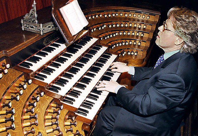 Daniel Roth an seiner Wirkungssttte: ...Orgel in der Pariser Kirche St-Sulpice  | Foto: Pro