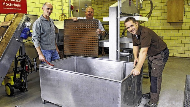 Der Mostverein Eschbach bereitet sich ... und Vorsitzender Harald Wrtenberger   | Foto: Susann Klatt-D&#39;Souza