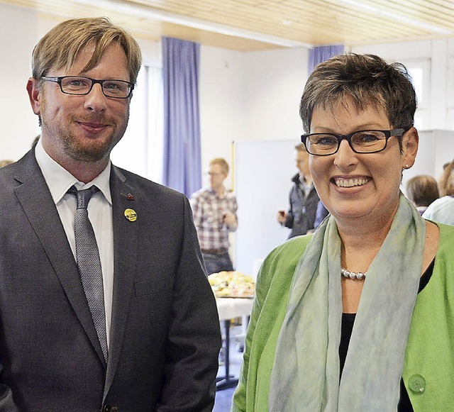 Das Duo an der Spitze der Realschule: ...ecker und Rektorin Christine Bronner.   | Foto: Sebastian Wolfrum
