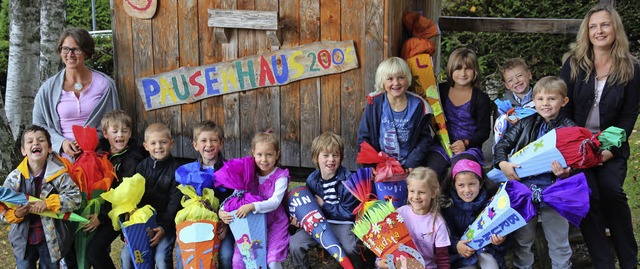 Zum krnenden Abschluss des Einschulun...nklassen, whrend die Eltern warteten.  | Foto: akh