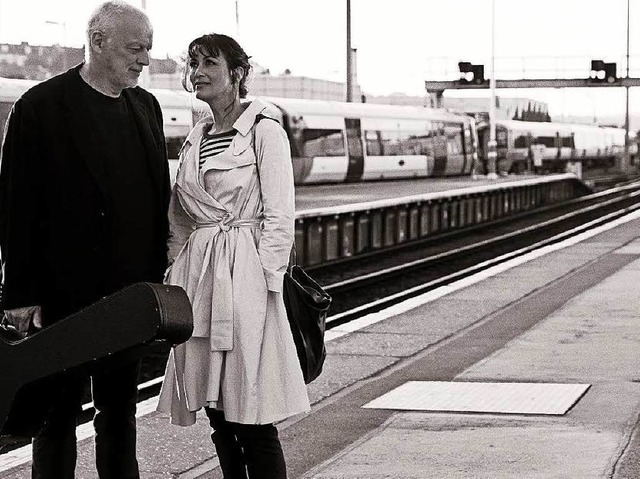 Fhrt gern Zug: David Gilmour (mit Ehefrau Polly)   | Foto: Kevin Westenberg