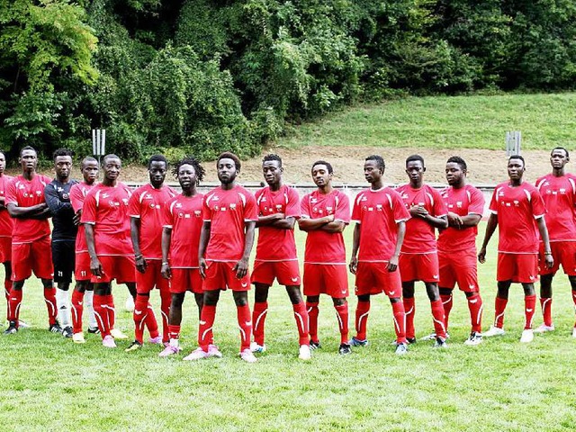 Die Mannschaft des Team Afrika steht &...eure mal nicht auf die Mtze bekommen.  | Foto: privat