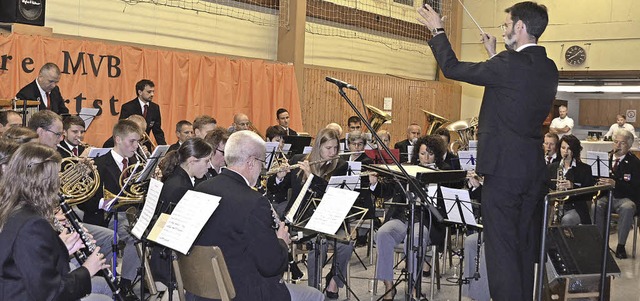 Der Musikverein Bleichheim gab beim Fe...n Bestehen Kostproben seines Knnens.   | Foto: Jrg Schimanski