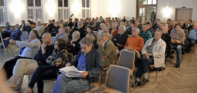 Kaum ein Platz mehr frei: Mehr als 100...n zu der Veranstaltung im Thomasheim.   | Foto: S. Wolfrum