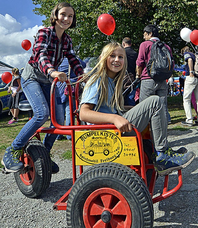 Die Mdels fahren Rumpelkiste  | Foto: Michael Bamberger