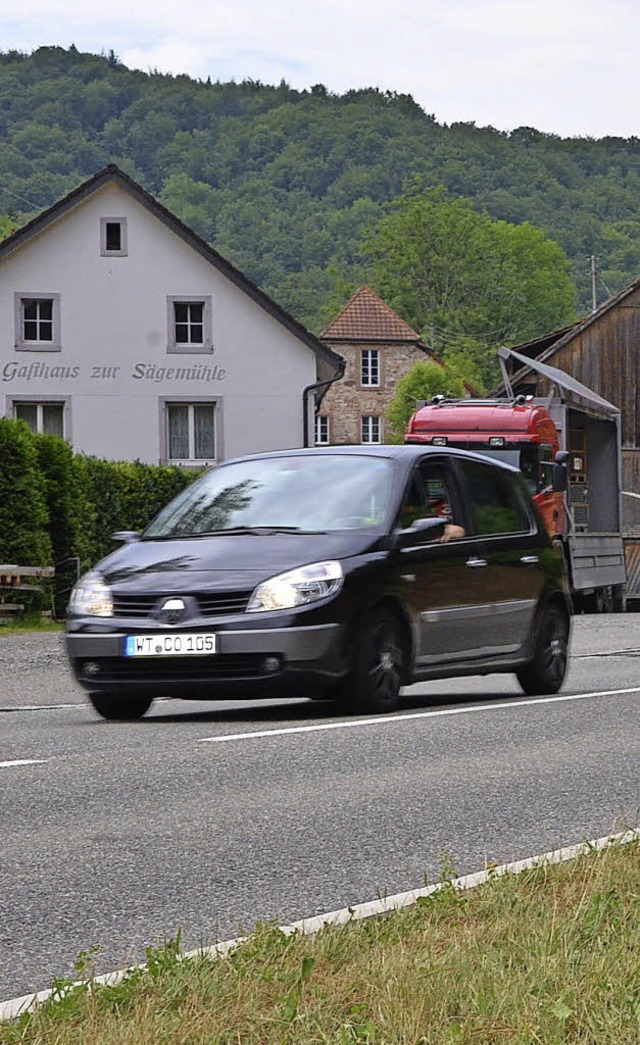 Freie Fahrt von Degerfelden aus gibt e...Gasthaus zur Sgemhle am Wochenende.   | Foto: Proprenter