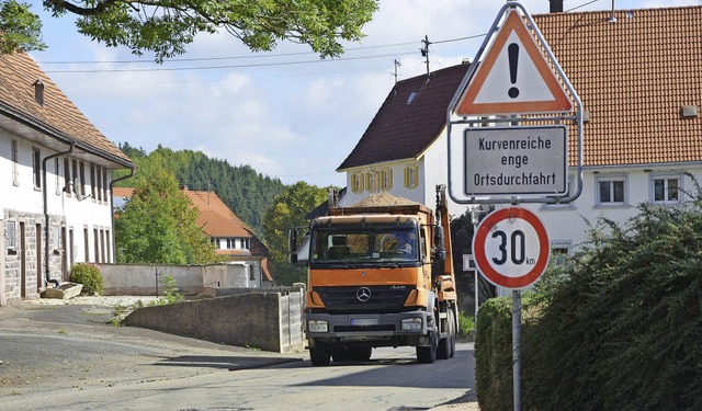 In der Mnzlochstrae in Reiselfingen ...f weitere Bereiche ausgedehnt werden.   | Foto: Martin Wunderle