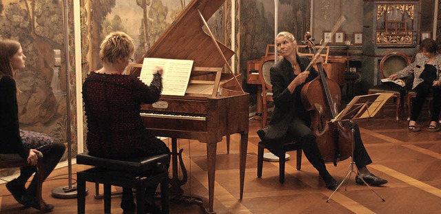 Kristin von der Goltz (Barockcello) un...rdinand Ries und Ludwig van Beethoven.  | Foto: Hans Jrgen Kugler