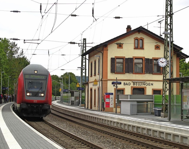 Grundstzlich ist die Gemeinde bereit,...s-Halt in Bad Bellingen zu beteiligen.  | Foto: Jutta Schtz