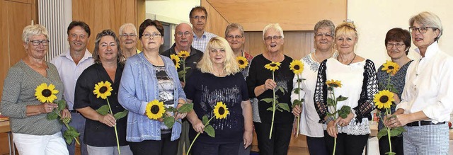 Fr die Helferinnen und Helfer gab&#82...on   der Vorsitzenden Ulrike Schmidt.   | Foto: U. HILler