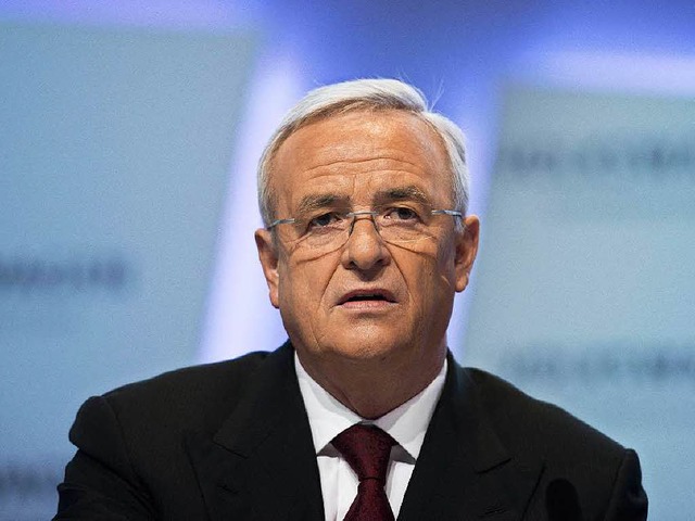 VW-Chef Martin Winterkorn tritt wegen ...as-Manipulationen vorerst nicht zurck  | Foto: AFP