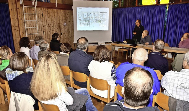 Die Plne zum Neubau des Kindergartens... der Stadtverwaltung in der Elzhalle.   | Foto: Dieter Erggelet