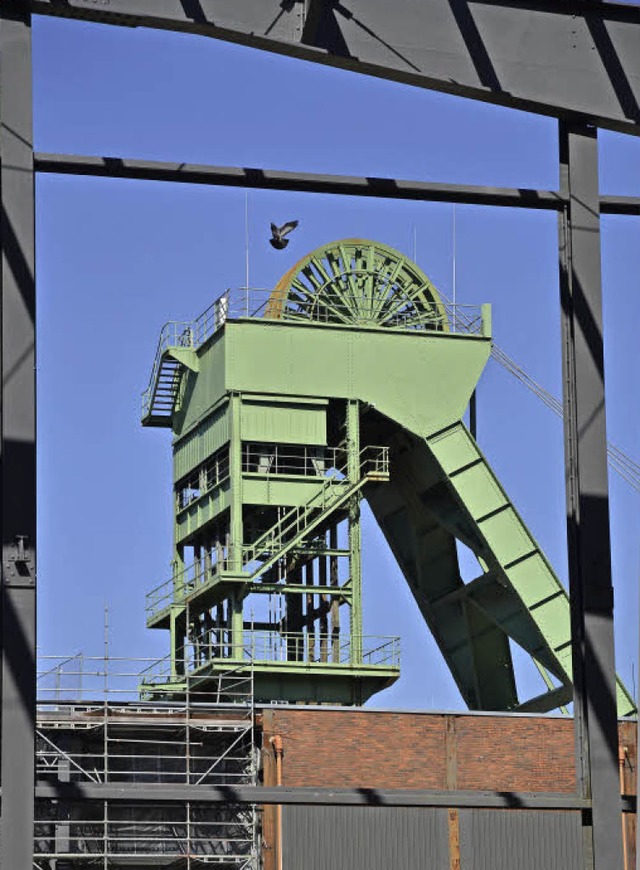 Stummer Zeuge: Frderturm der Halde Reden    | Foto: Jrg Fischer