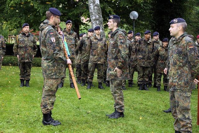 Kommandobergabe im Schlossgarten