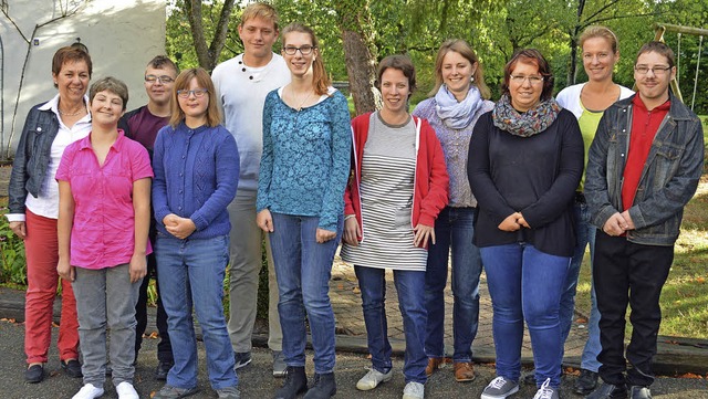 Voller Erwartung sind die Teilnehmer d...ophie Neuenhagen (Zweite von rechts).   | Foto: Gerhard Lck