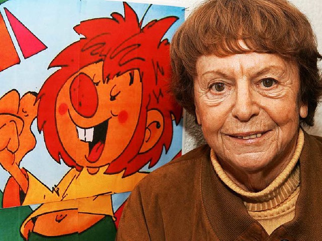 Ellis Kaut mit ihrem Pumuckl.  | Foto: dpa