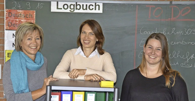 Evelyn Heeg, Leiterin der Gemeinschaft...links) und  Stella Vodermayer-Voler.   | Foto: Hermann Jacob