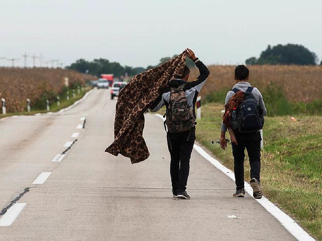 Kroatien ist mit den  vielen Flchtlingen  berfordert.   | Foto: dpa