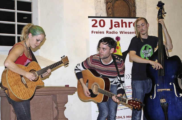 Sorgten angesichts der Wurzeln des Rad...ilum: Cynthia Nickschas &amp; Friends  | Foto: Anja Bertsch