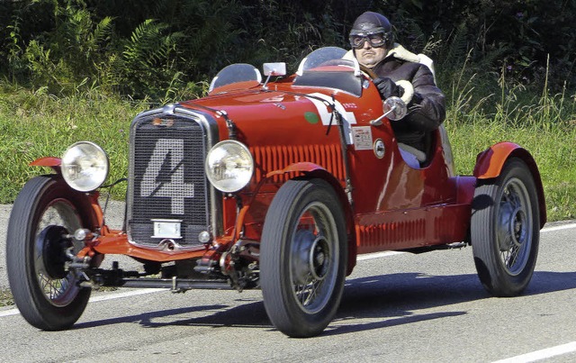 Vital Widmer aus Eiken in der Schweiz ...oten Fiat Siata 508 aus dem Jahr 1932.  | Foto: Marion Rank