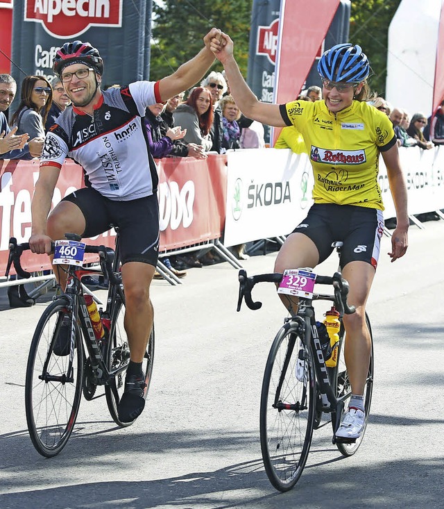 Sieger waren sie alle beim Riderman. A... Anne Falk vom ASC Konstanz (rechts).   | Foto: mller