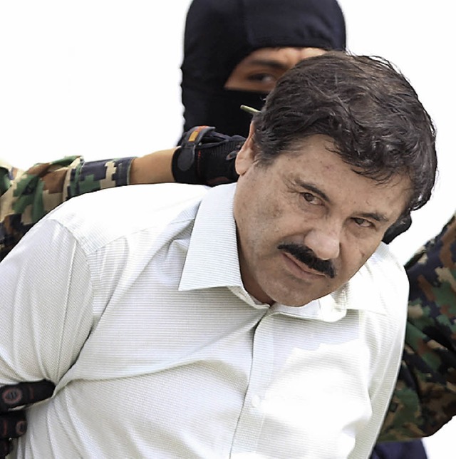Joaqun El Chapo Guzmn 2014 bei seiner Festnahme   | Foto: DPA