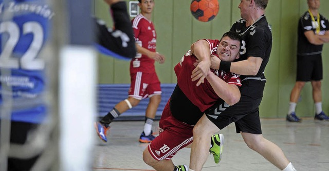Dominik Klausmann erzielte  &#8211; tr...S Ringsheim im Spiel gegen Zunsweier.   | Foto:  Bettina Schaller