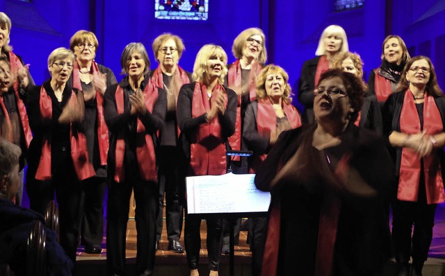 Sind seit 20 Jahren ein Team: Soulvati...rund) beim Konzert in der Stadtkirche.  | Foto: Katharina Bchle