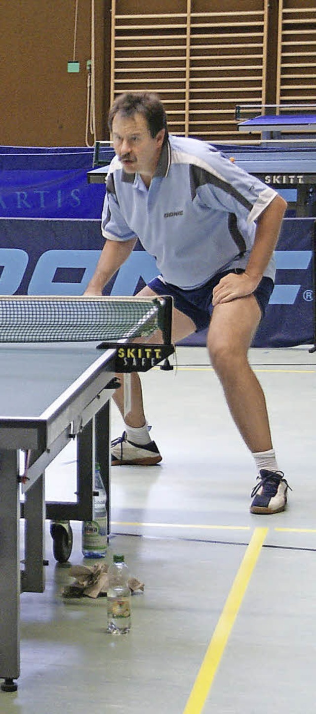 Gerd Schnle gewann seine Einzel, denn...n die Tischtennis-freunde Sthlingen.   | Foto: Miloslavic