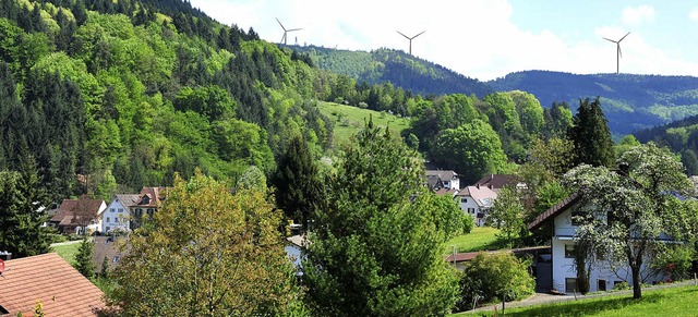 Brgerwind-Park in der Computer-Animat...rlinbacher Grund wahrgenommen werden.   | Foto: REALISATION/QUELLE: GREEN-CITY ENERGY