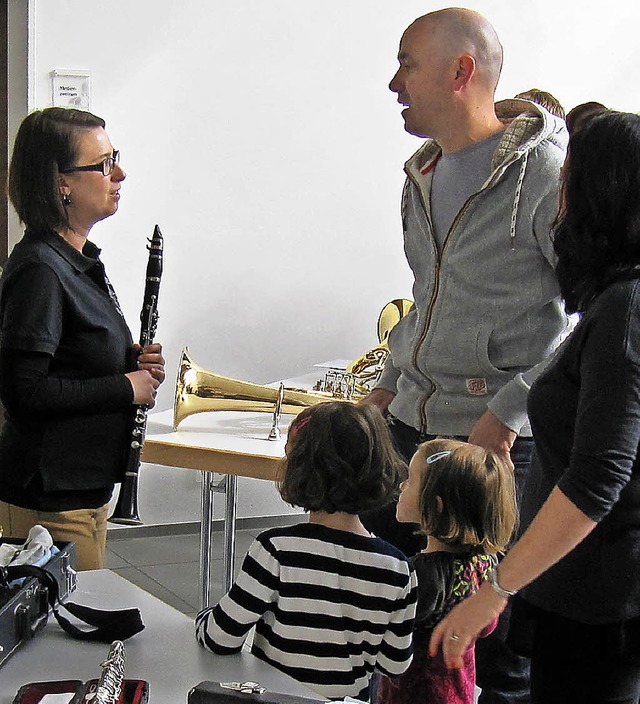 Begegnungen mit verschiedenen Instrume...ag der Trachtenkapelle Hchenschwand.   | Foto: bz