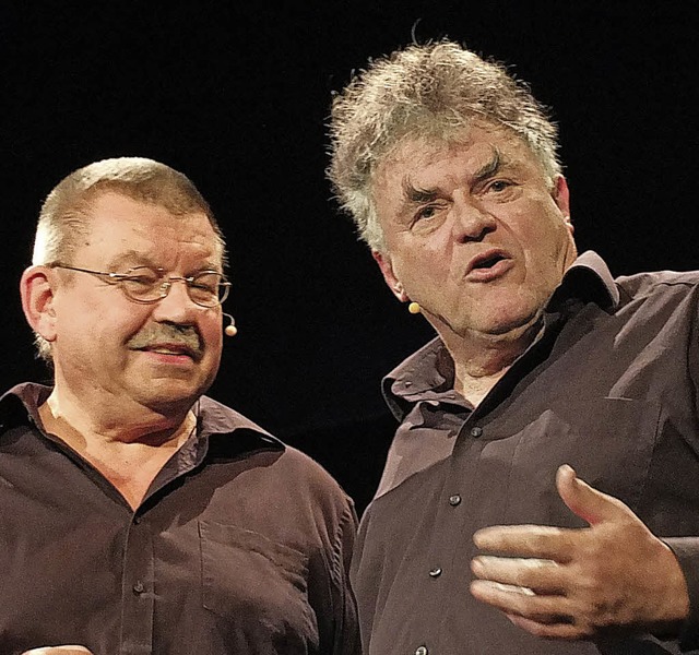 Diebold Maurer und Volkmar Staub (rechs) im &#8222;Nellie&#8220;   | Foto: David-Wenk