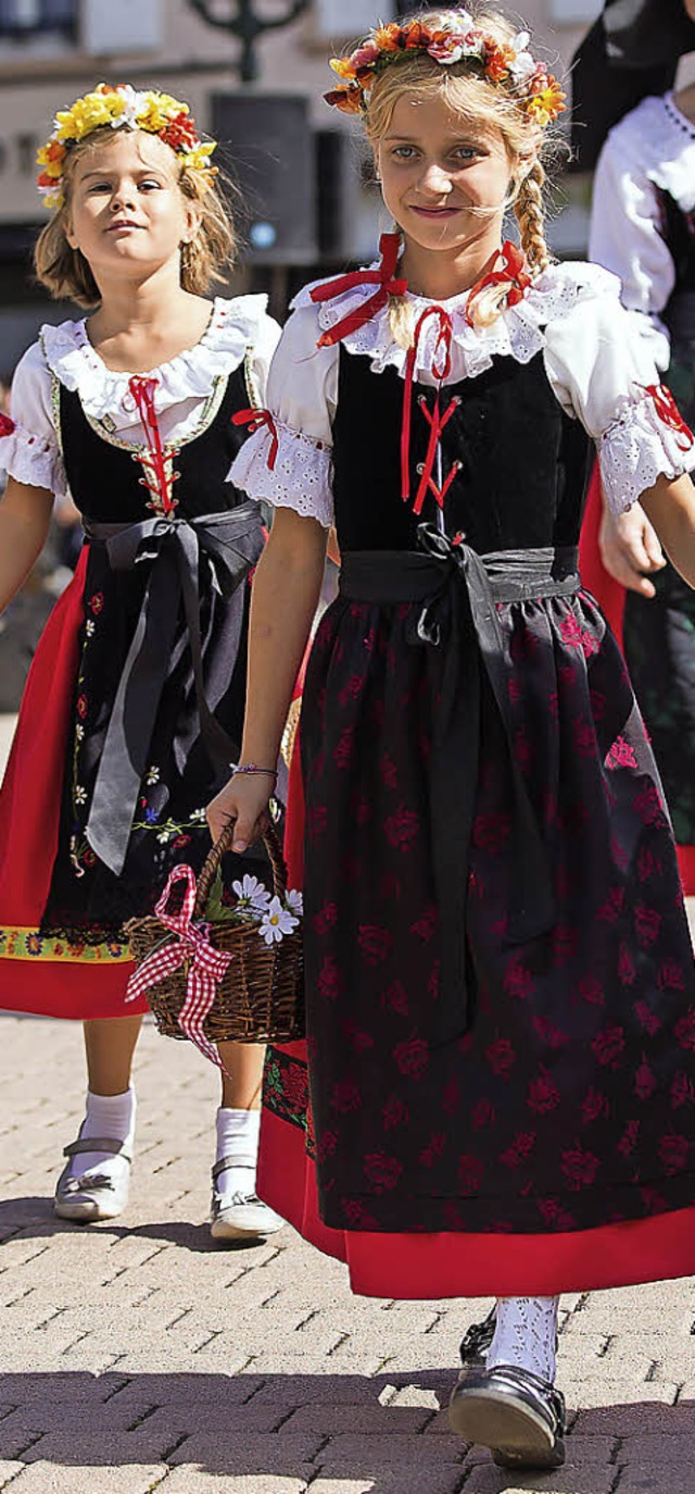 Das  Herbstfest in Haguenau feiern die Bewohner im Sonntagsstaat.   | Foto: Emmanuel Viverge