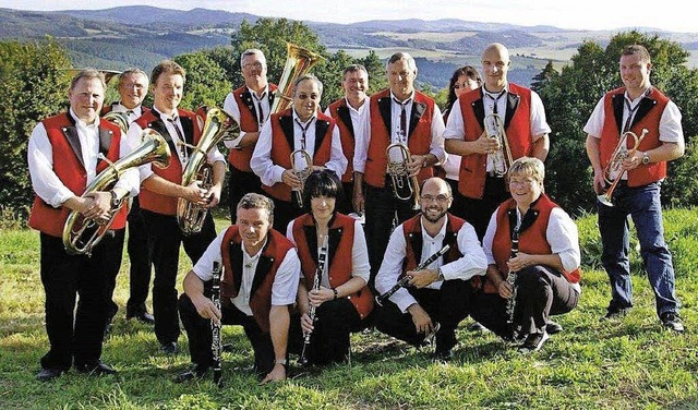 Die Engerdaer Musikanten des  Musikver...lkonzert mit dem Musikverein Kuhbach.   | Foto: Privat