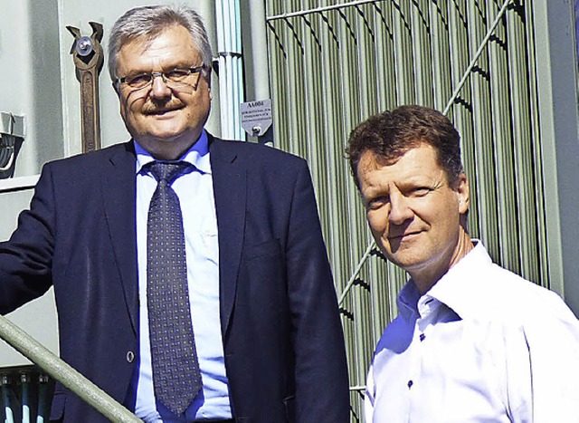 Markus Ngele (rechts) hat Robert Spitz als Chef von ED Netze abgelst.  | Foto: ZVG