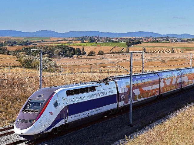 Schnellzug &#8211; im wahrsten Sinne des Wortes: der TGV.  | Foto: AFP