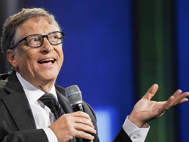 Dieser Mann ist reich, ohne Wenn und Aber: Bill Gates.  | Foto: dpa