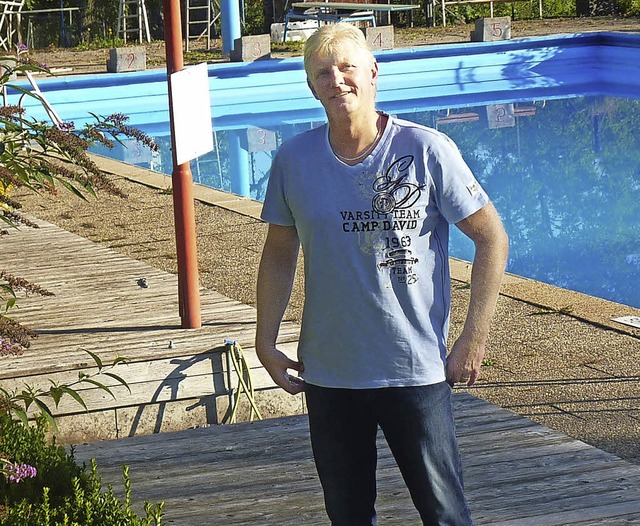 Das Sthlinger Freibad im Weilertal wi... wei Vorstandsmitglied Frank Pieper.   | Foto: Dietmar Noeske