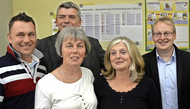 Das Team der Sozialstation (von links)...nd Geschftsfhrer Felix Vogelbacher.   | Foto: Martin Wunderle