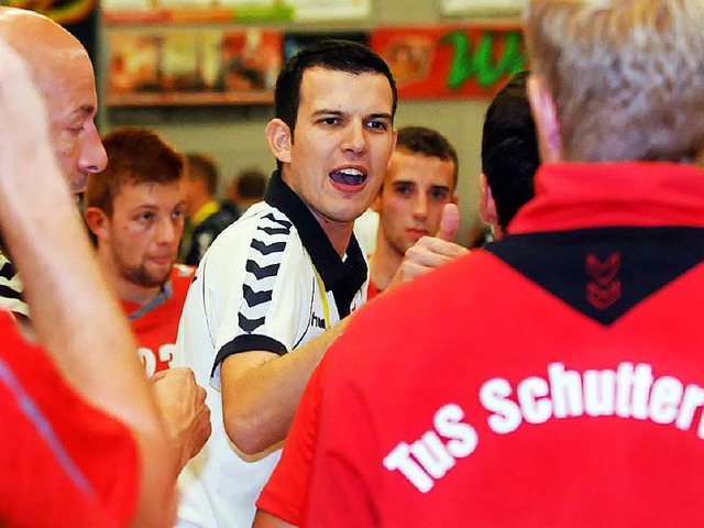 Alles Reden von Schutterwalds Trainer Simon Herrmann half nichts am Freitag.  | Foto: WOLFGANG KUENSTLE               