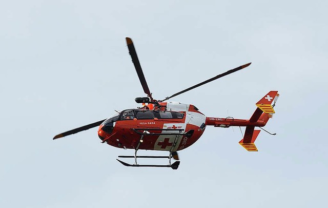 Der Rettungshubschrauber brachte die 4...nkenhaus. Doch jede Hilfe kam zu spt.  | Foto: Patrick Seeger