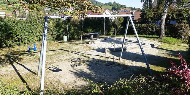 Wo jetzt noch der Spielplatz Birkwlde... Flchtlingsunterkunft gebaut werden.   | Foto: Andrea Gallien