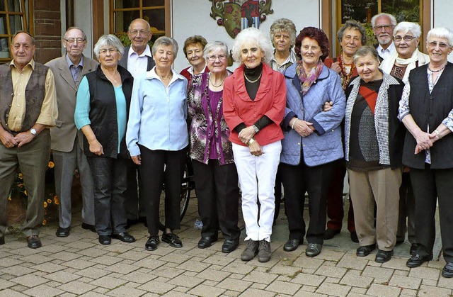 14 von 21 ehemaligen Schlerinnen und ...Anreise hatte eine Frau aus Freiburg.   | Foto: Gertrud Rittner