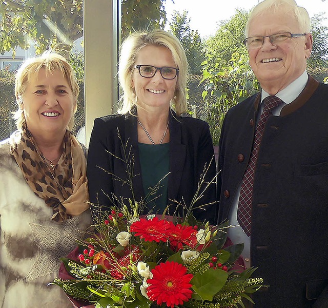 Arbeitsjubilum: von links Bernadette Marek,  Silvia Brenn und Helmut Eitenbenz.  | Foto: Privat