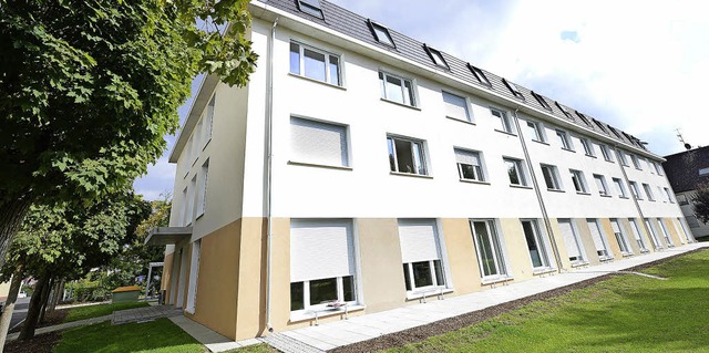Einer der beiden Neubauten des Hndel-Wohnheims im Stadtteil Herden  | Foto: rita eggstein