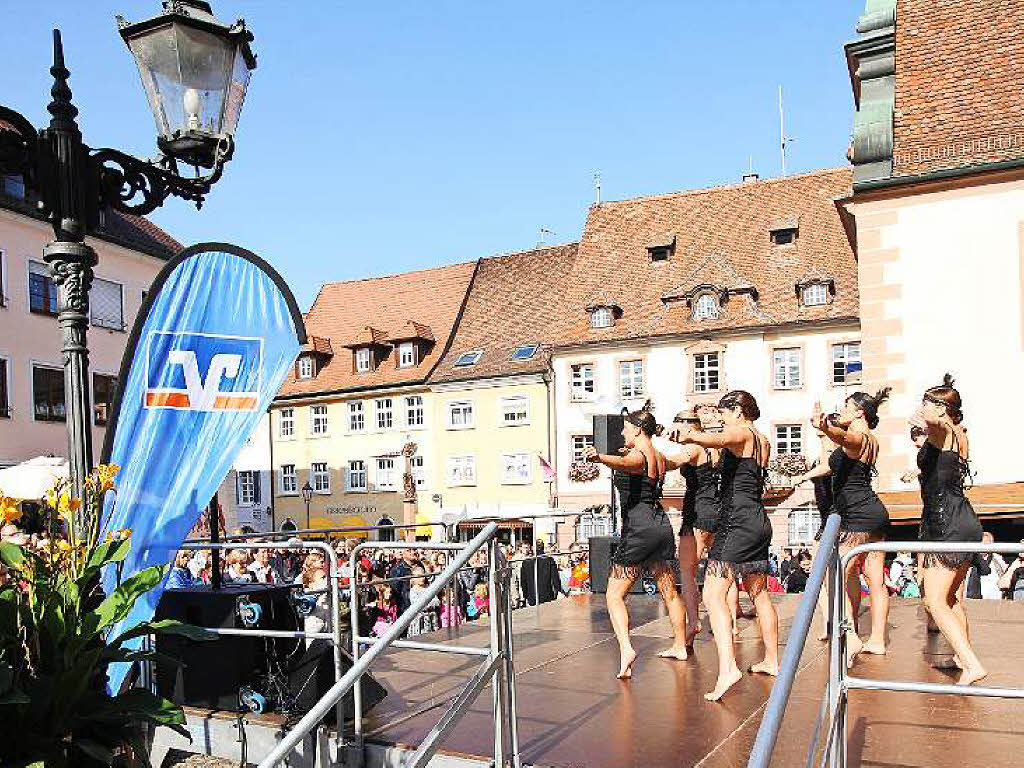 Das Showtanz-Ensemble „Matrix“ aus Freiburg begeisterte auf der Showbhne am Marktplatz.
