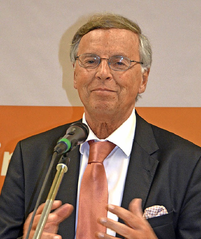 Wolfgang Bosbach in Wallbach   | Foto: Axel Kremp